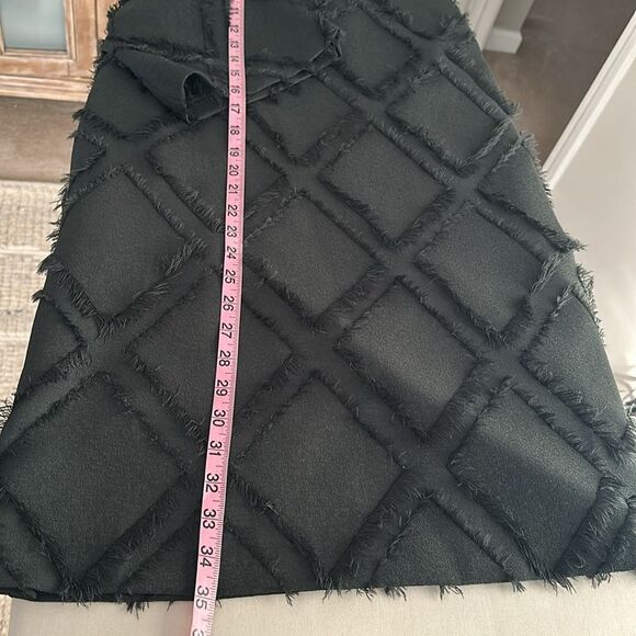 Ottod'ame Edie Sedgwick Green Diamond Fuzzy Frill Dress Made in Italy Size 10 - Picture 13 of 15